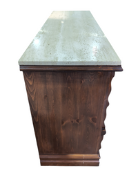 Wooden Credenza w/ Marble Top