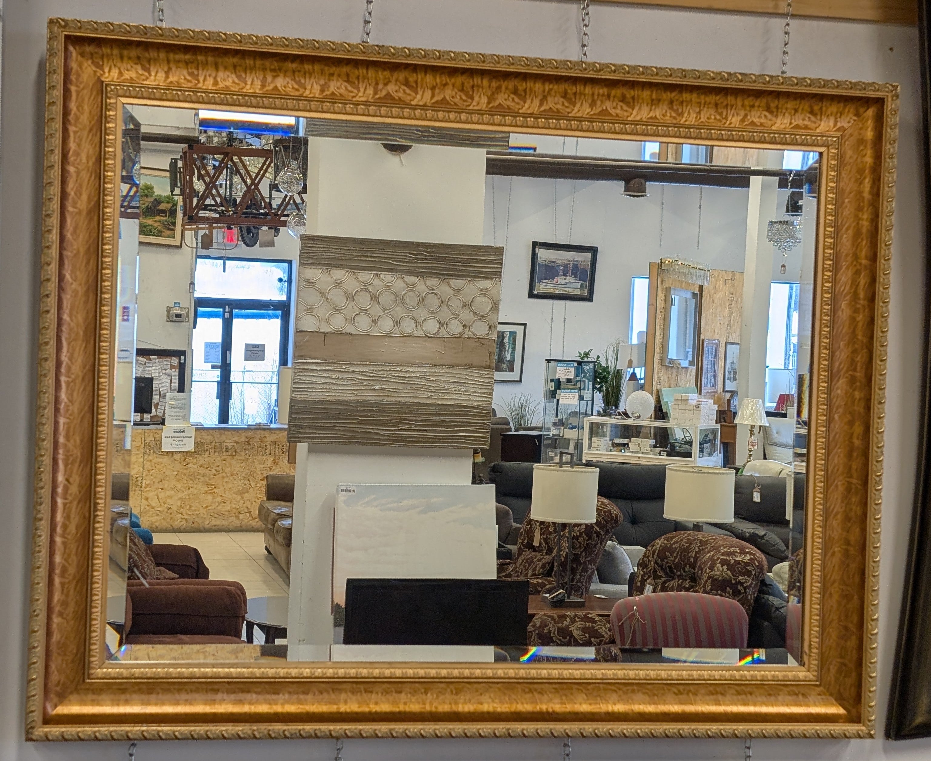 Gold Frame Classic Beveled Mirror Habitat Restore Gta