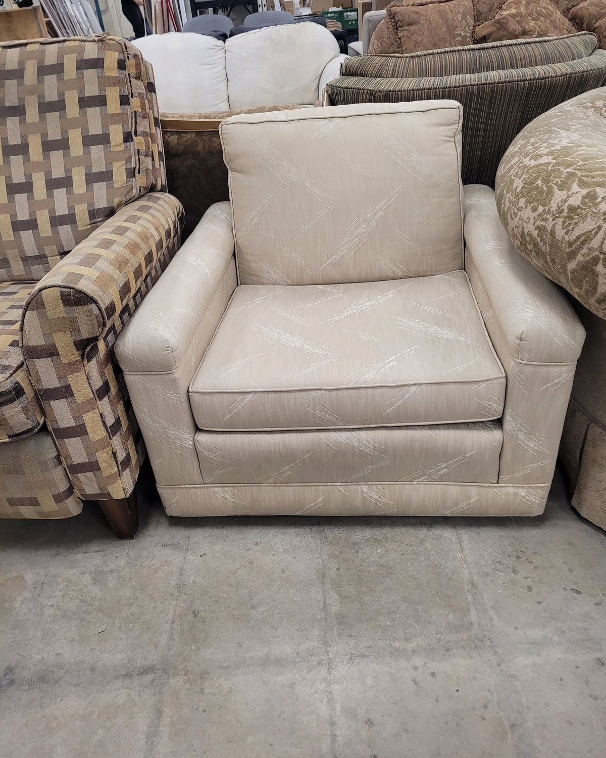Classic Beige Armchair