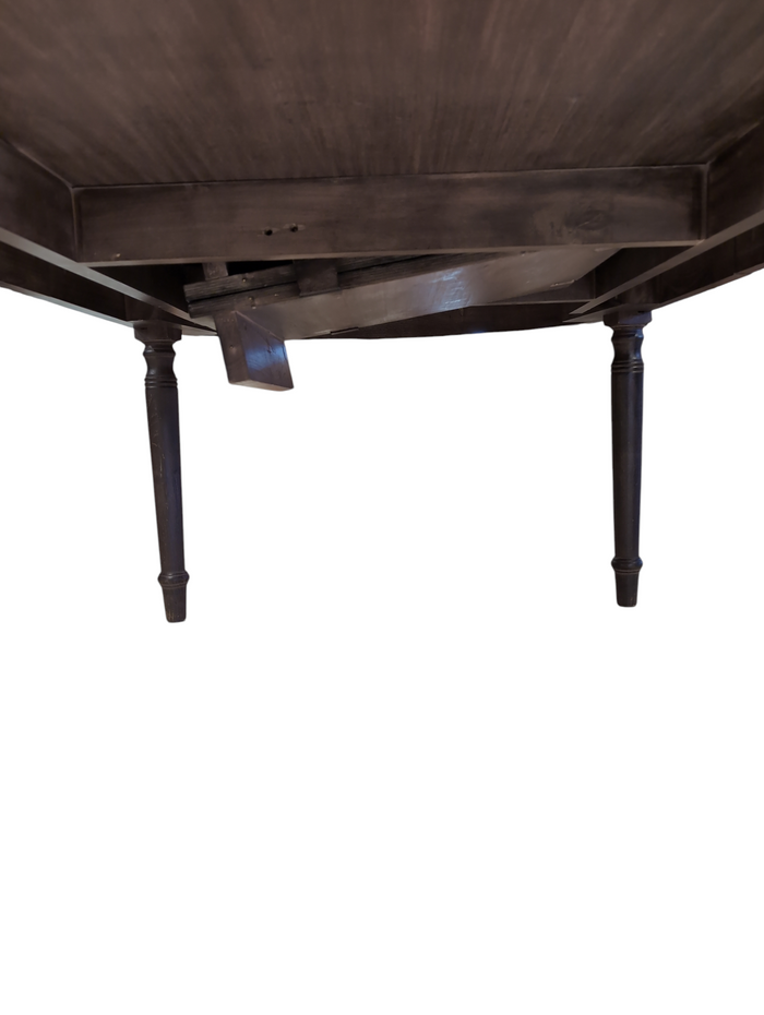 Huge Chocolate Hardwood Dining Table #SK1