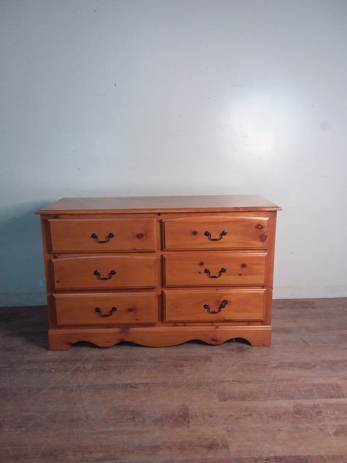 Solid Wood 6-Drawer Dresser