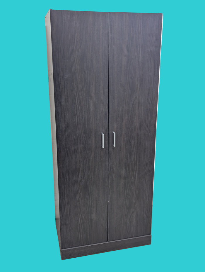 Black-Brown Two Door Wardrobe