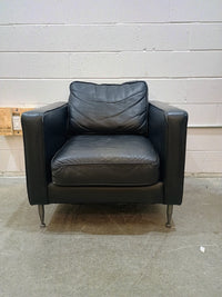 Black Leather Armchair