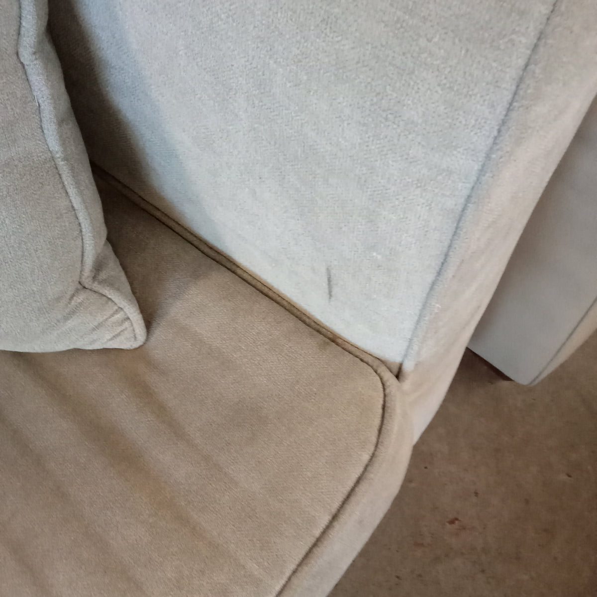 64"W Gray Love Seat