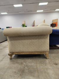 Beige Classic Curved Upholstered Sofa