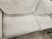 Classic Cream Floral Upholstered Loveseat
