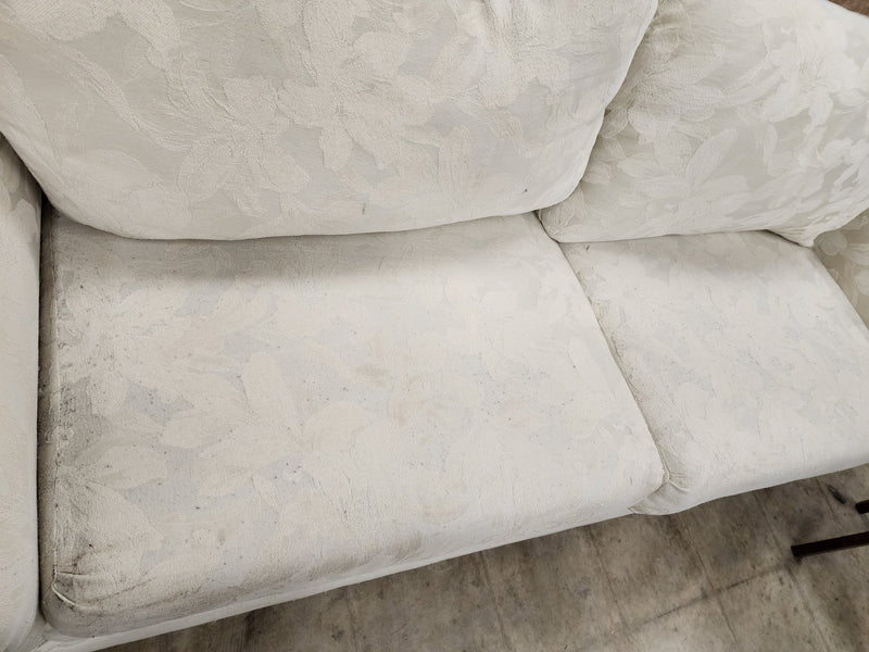 Classic Cream Floral Upholstered Loveseat