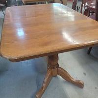 59"W Solid Wood Dining Table with Two Leaves