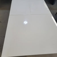 63"W Dining Table in White Melamine