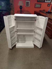 24"W White Storage Cabinet
