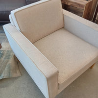 32"W Armchair in Light Beige Fabric