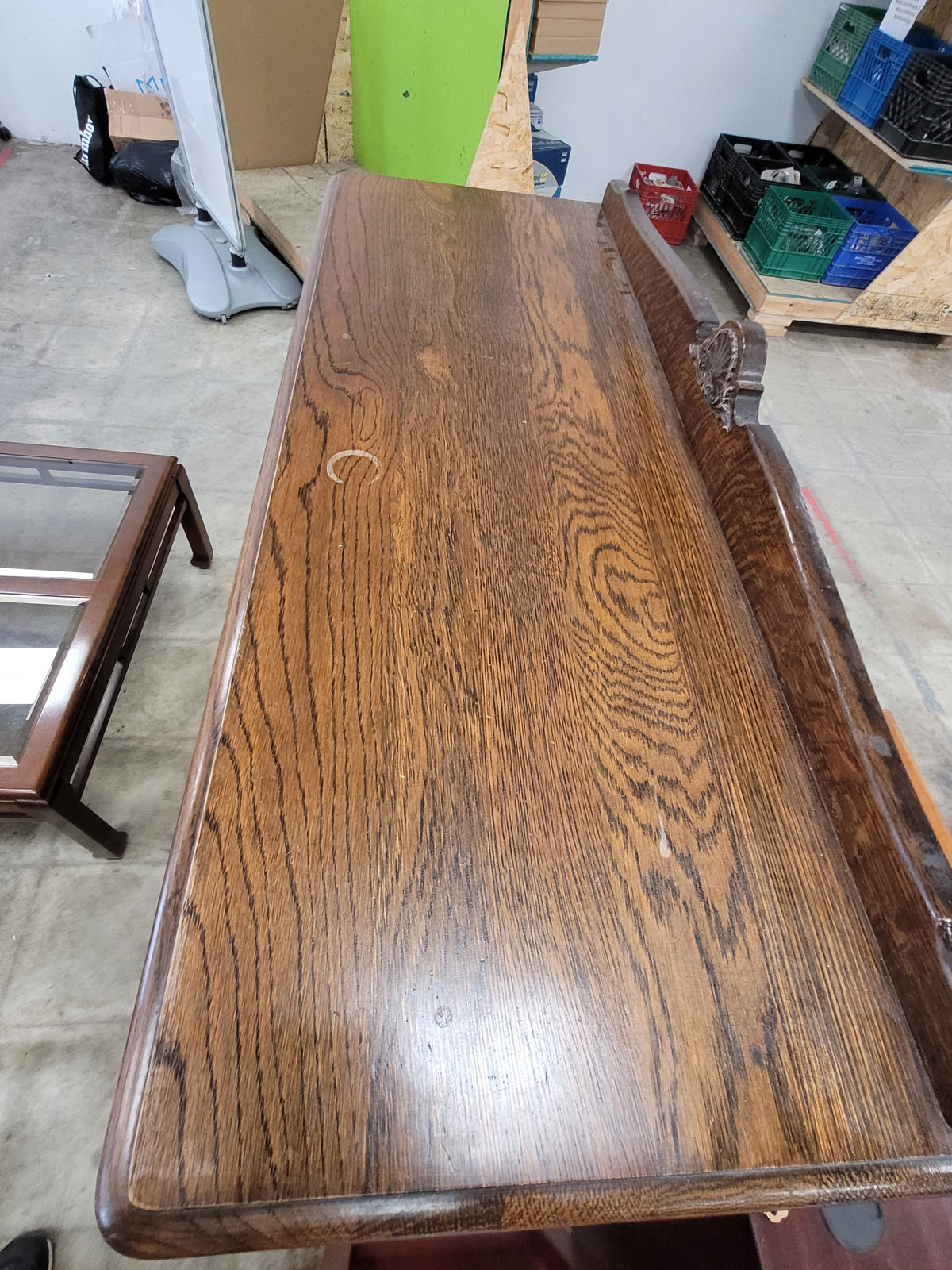Tiger Oak 2-Door Bookcase