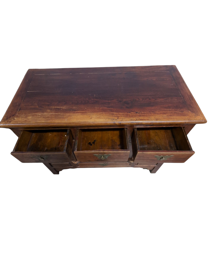 "Papillon" Antique Dresser w/ Brass