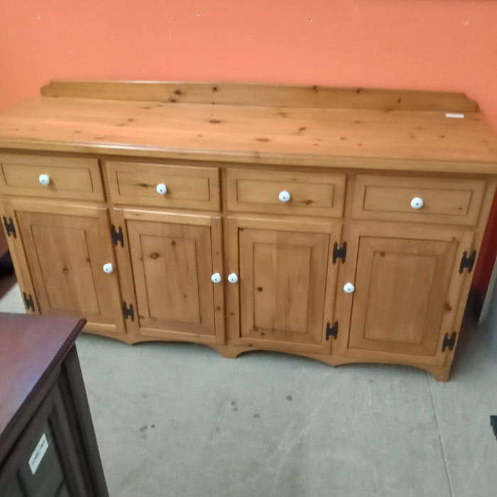66"W Knotty Pine Sideboard