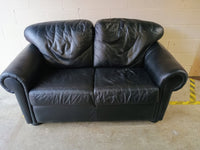 Vegan Leather Loveseat