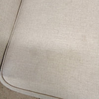 81"W Large Love Seat in Gray Fabric