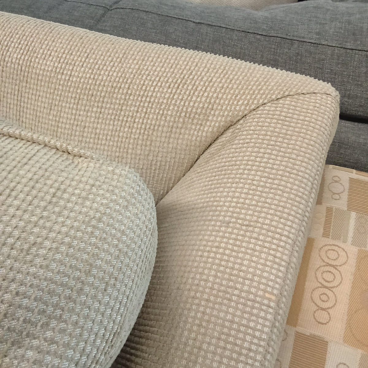 90"W 3-Seat Sofa in Beige
