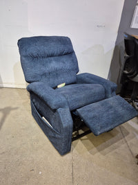 Blue Fabric Electric Lift Chair/Recliner