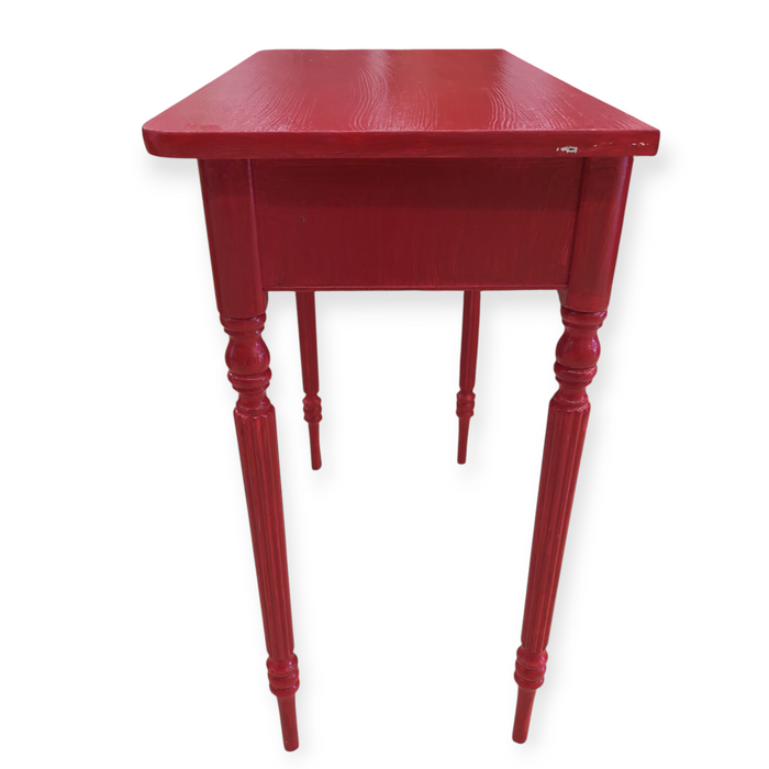 Red Hallway Table