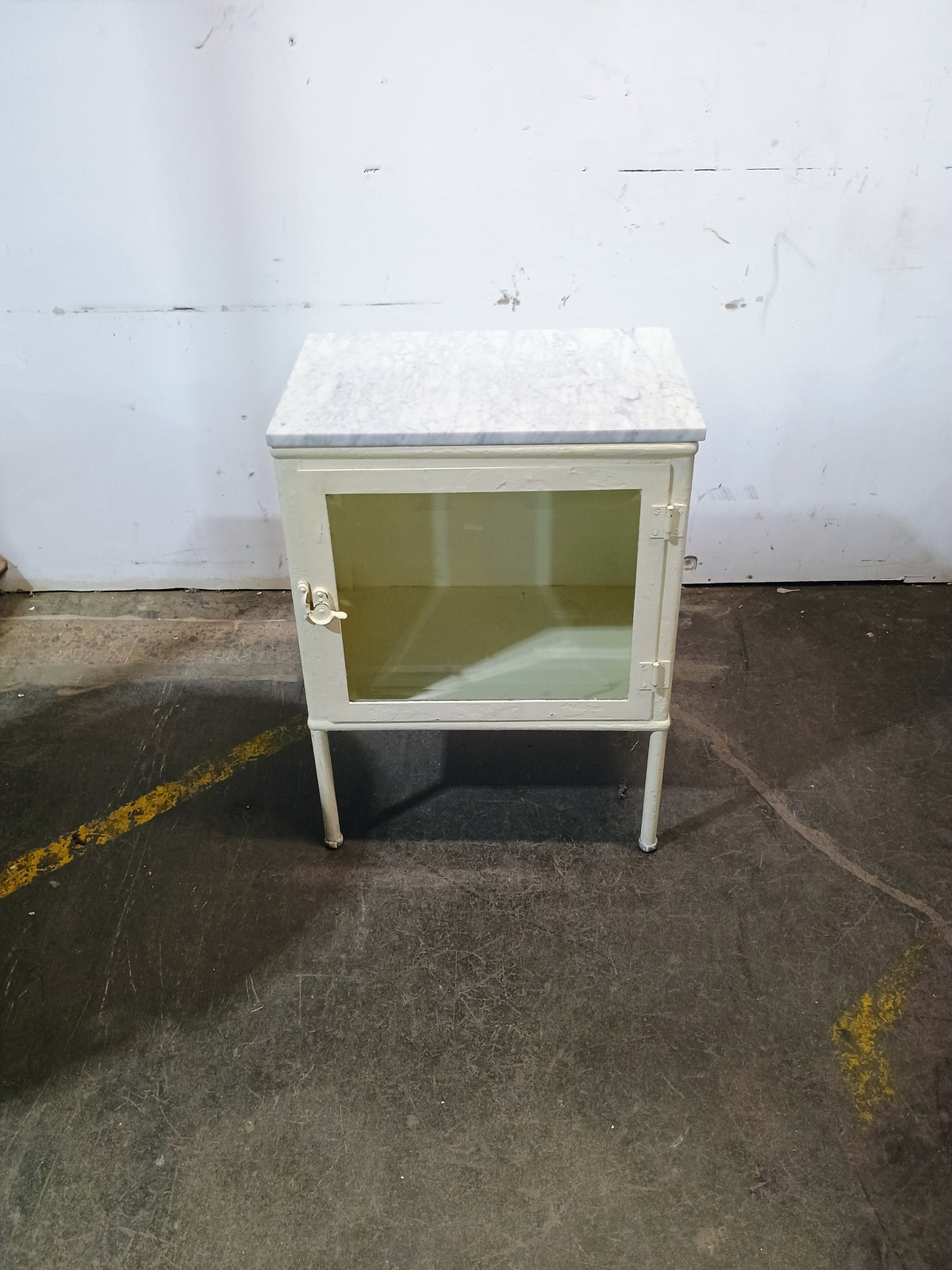 Vintage Side Table(metal) and Marble Top