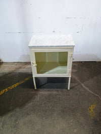 Vintage Side Table(metal) and Marble Top