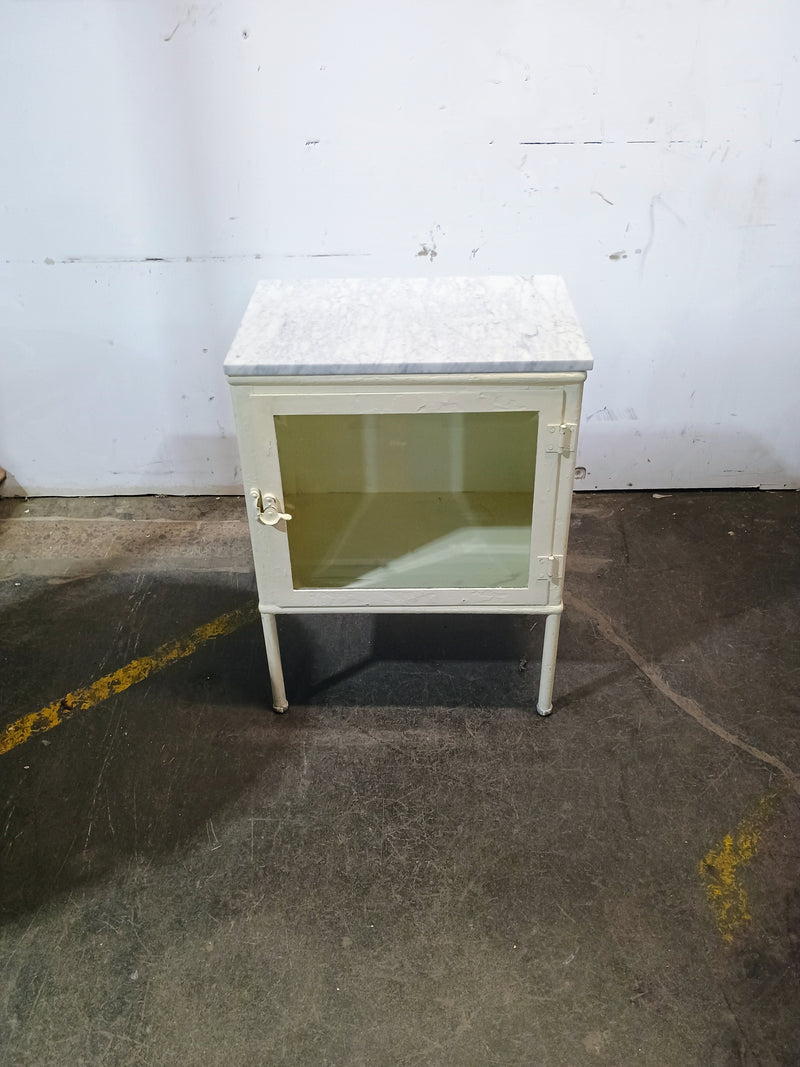 Vintage Side Table(metal) and Marble Top