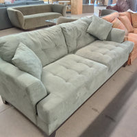 82"W Sea Foam Green Love Seat - Minor Stains