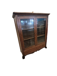 Tiger Oak 2-Door Bookcase