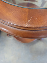 Dark Cherry Wood End Tables