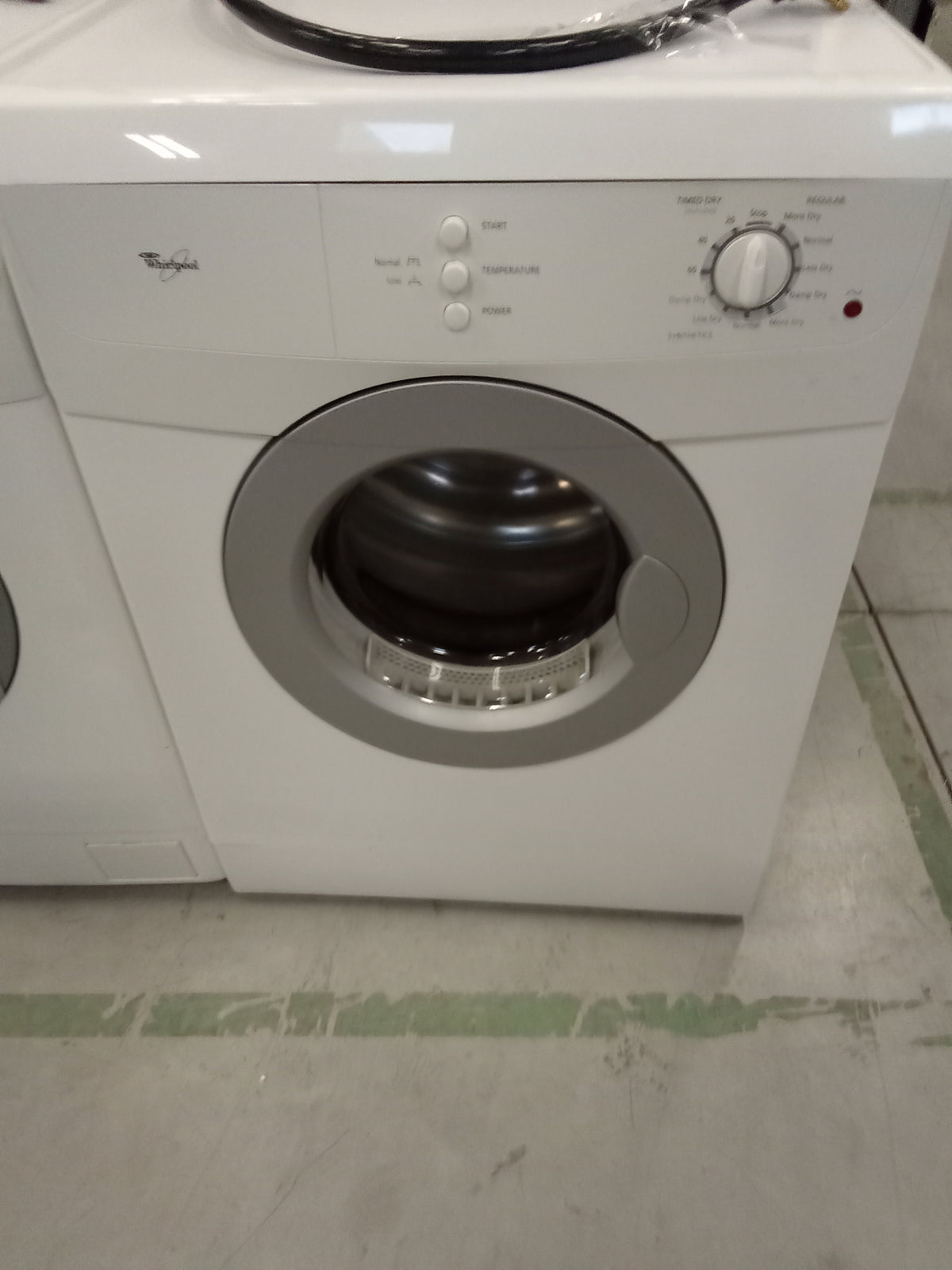 27"W Front Load Electric Dryer in White