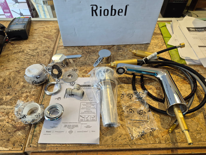Riobel Nibi Widespread Bathroom Faucet in Chrome