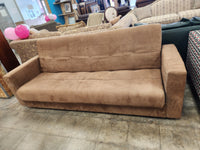 Light Brown Tufted Upholstered Sofa
