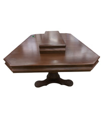 Solid Wood Dining Table W/ Carved Base