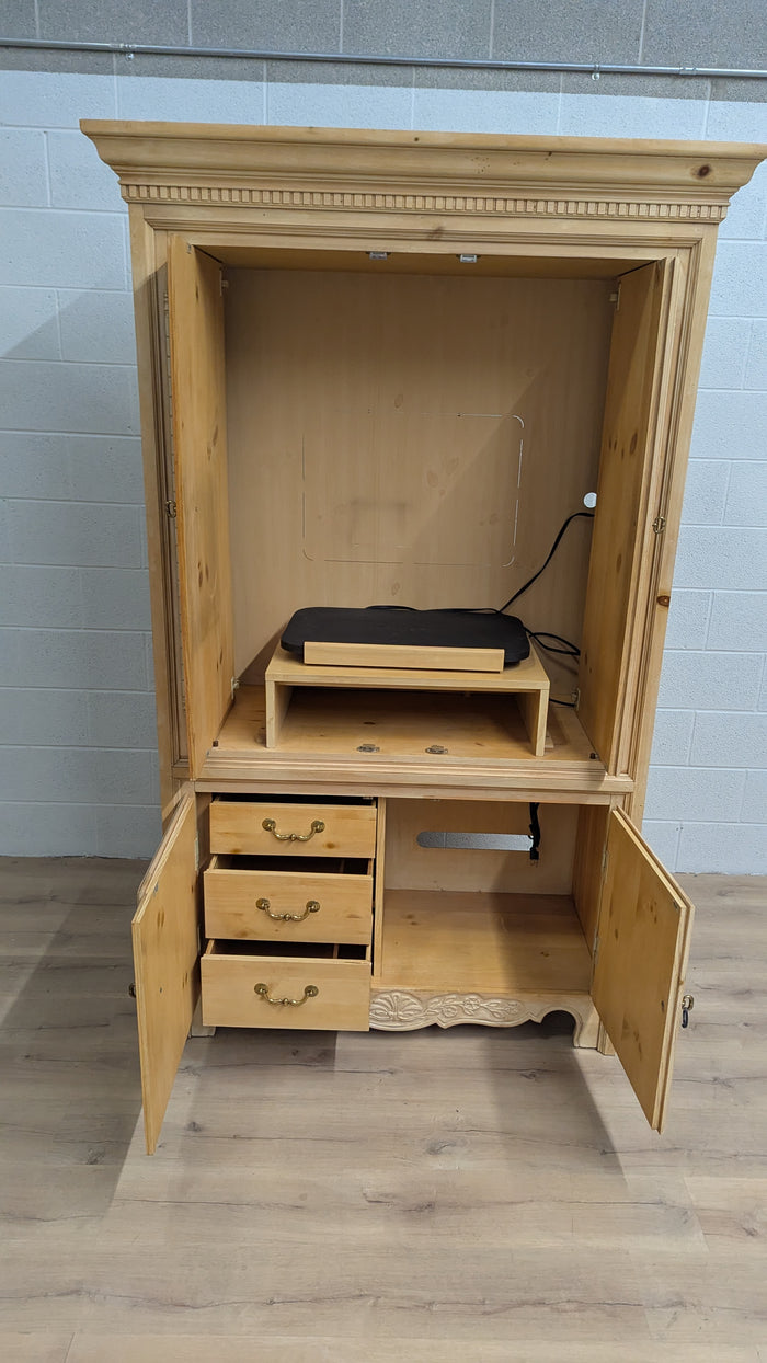 49"W Honey Maple Entertainment Unit