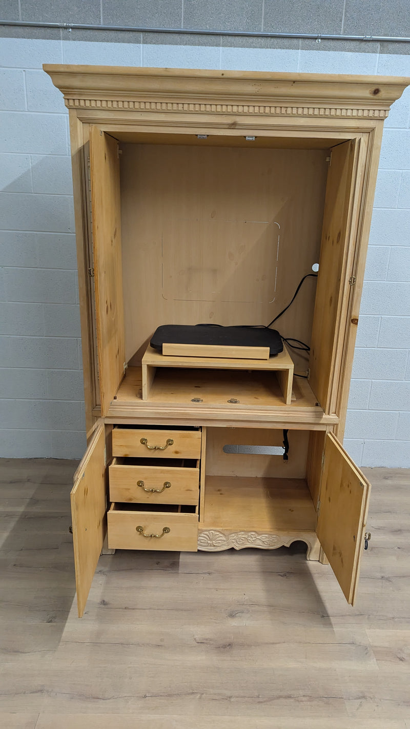 49"W Honey Maple Entertainment Unit