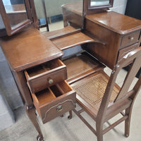 43"W Make-up Vanity with Three Part Mirror