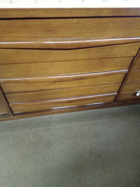 56"W 9-Drawer Wooden Dresser