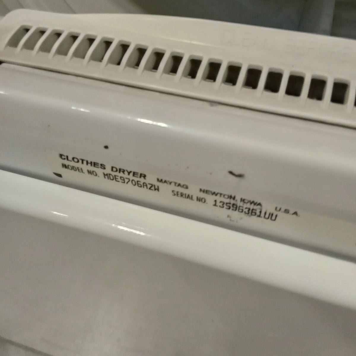 27"W Front Load Dryer in White - Maytag