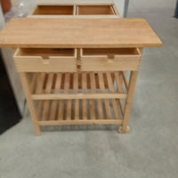 39.5"W Pine Kitchen Cart