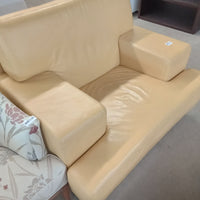 47"W Modern Leather Armchair