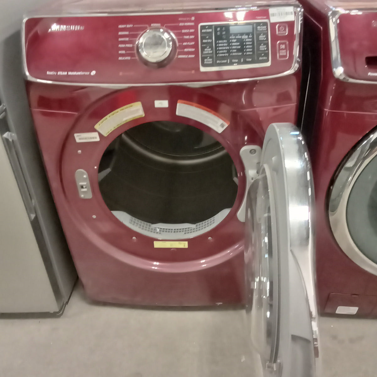27"W Electric Front Load Dryer in Burgundy Finish