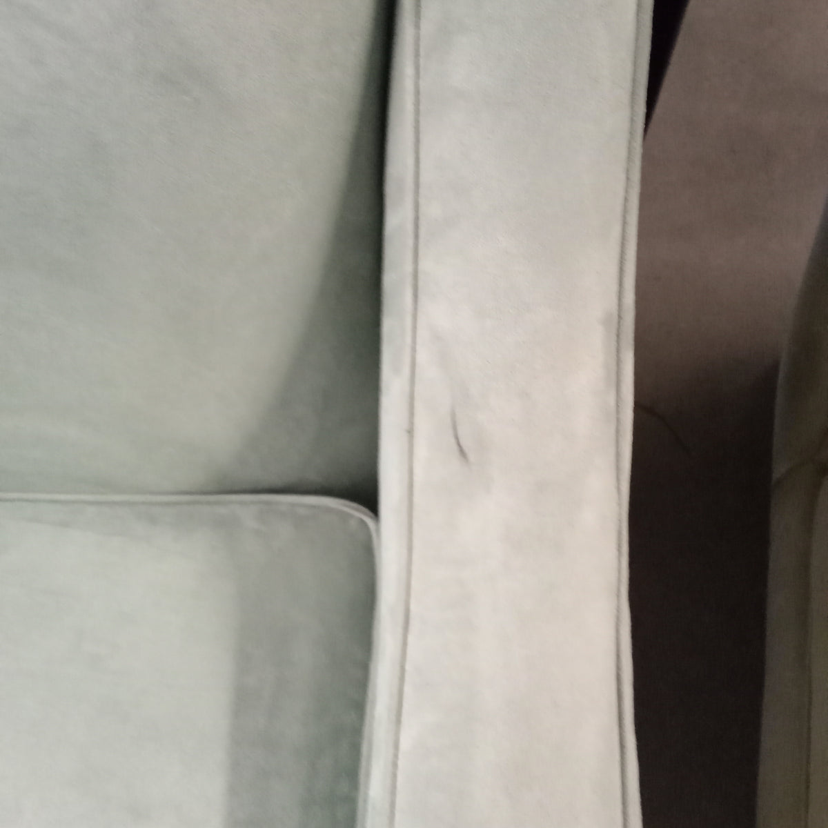 68"W Sea Foam Green Love Seat