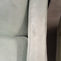 68"W Sea Foam Green Love Seat