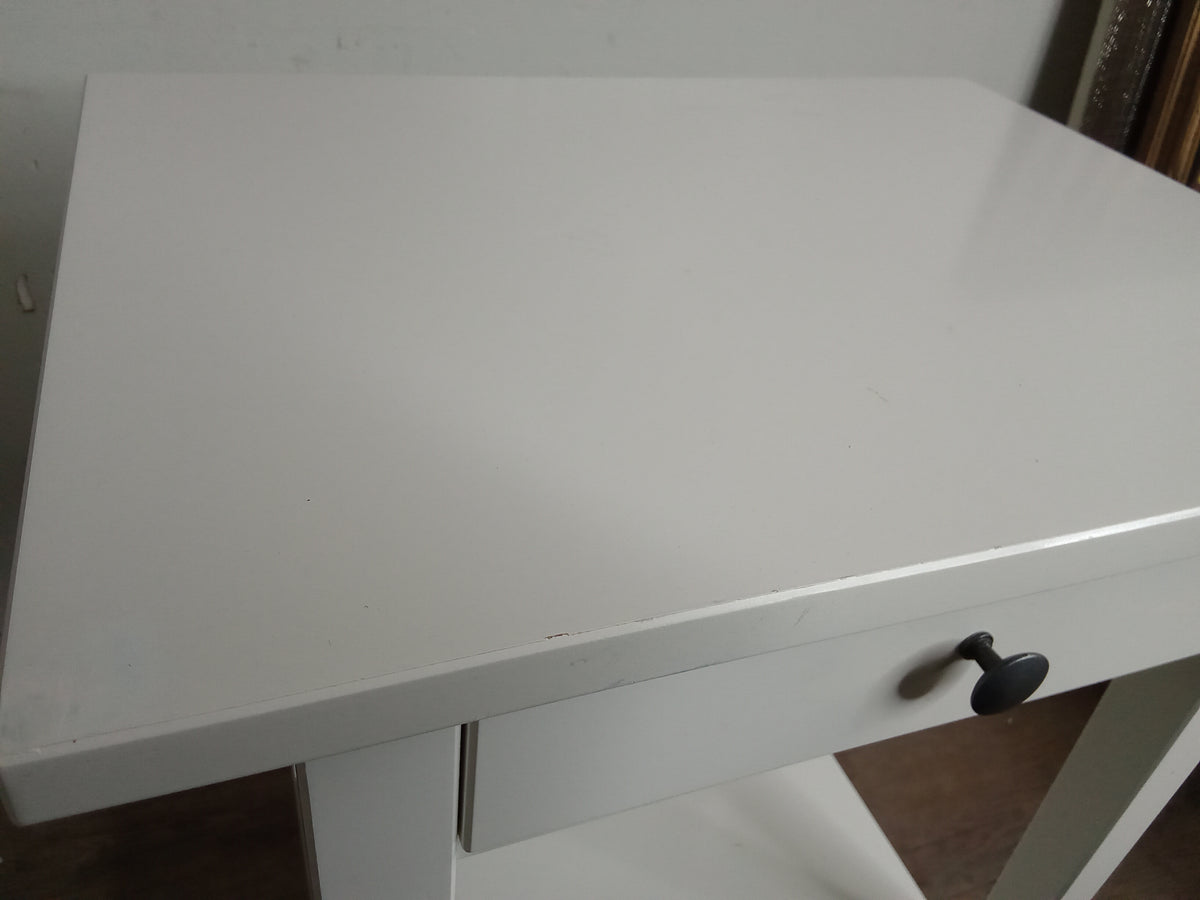 Traditional White Side Table