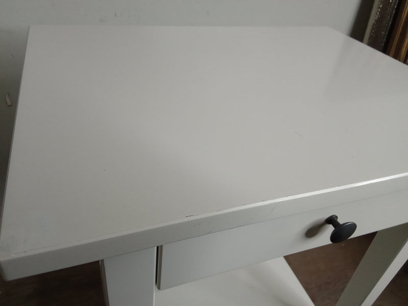 Traditional White Side Table