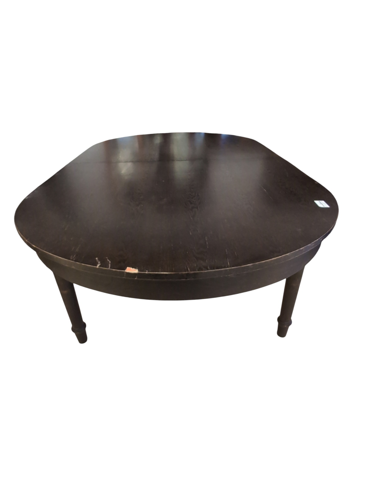 Huge Chocolate Hardwood Dining Table #SK1