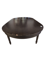 Huge Chocolate Hardwood Dining Table #SK1