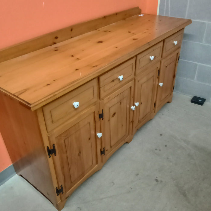66"W Knotty Pine Sideboard