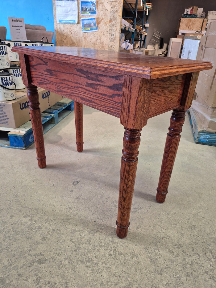Red Oak Console Table