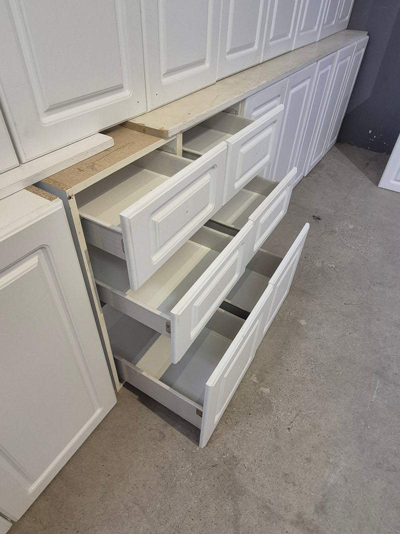 White Thermofoil Cabinet Set